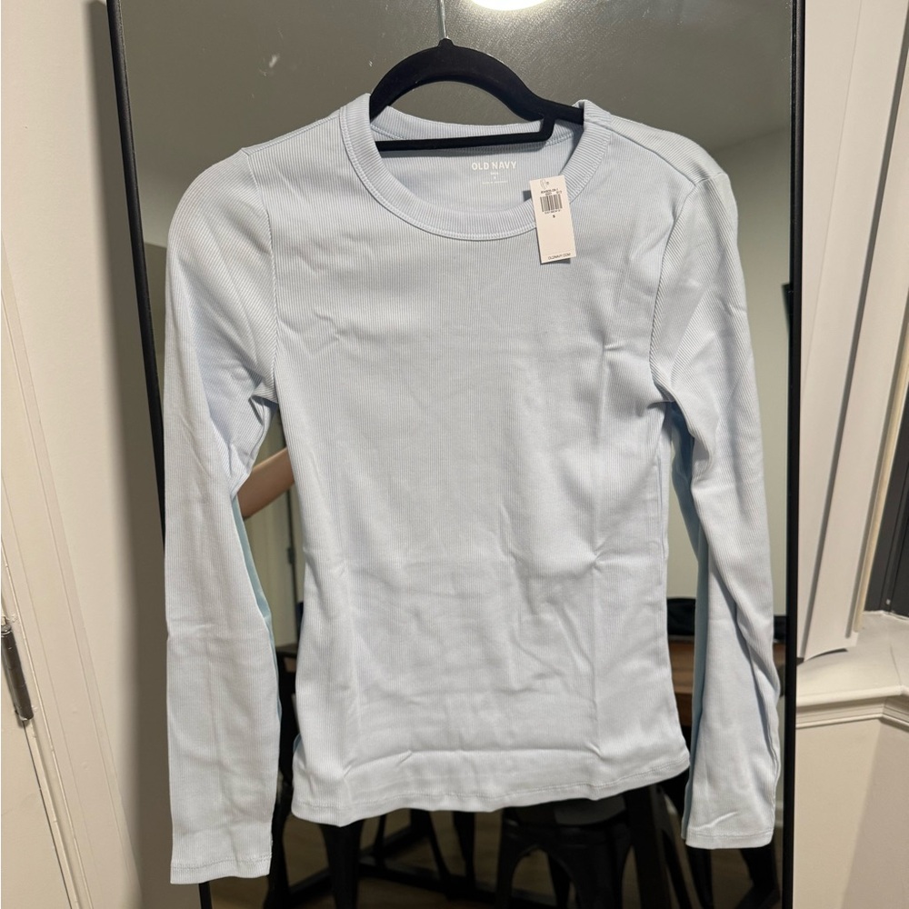 Old Navy Baby Blue Long-Sleeve Crewneck